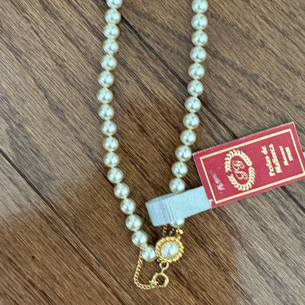 Spanish Mallorca Gold  Pearl Necklace